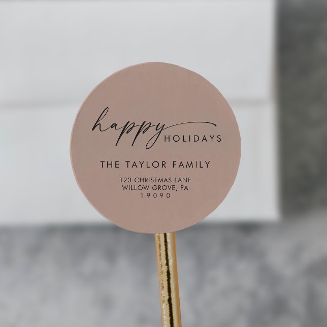 Adesivo Moderno | Envelope Salmon Holiday Return (Criador carregado)