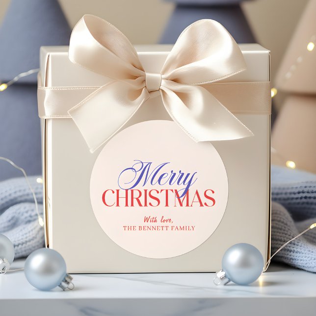 Adesivo Moderno Feliz Natal (Criador carregado)