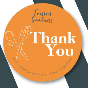 Adesivo Moderno Homemade Bêbado Muito Obrigado Laranja