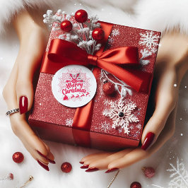 Adesivo Moderno Mandala no Natal do Flasto de Neve