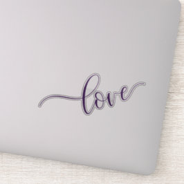 Adesivo Moderno, Mão - Tipografia Lotada "Amor"