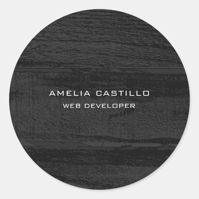 Adesivo Moderno Minimalista Da Design De Madeira Elegante (Frente)