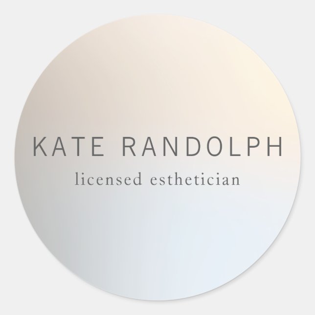 Adesivo Moderno Minimalista Luminoso Prateado e Elegante (Frente)