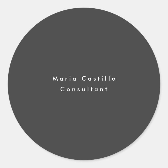 Adesivo Moderno Minimalista Negro Simples (Frente)