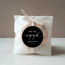 Moderno Minimalista Preto Caligrafia Estamos Engaj