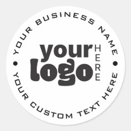 Adesivo Moderno Mínimo Simples Seu Logotipo Aqui