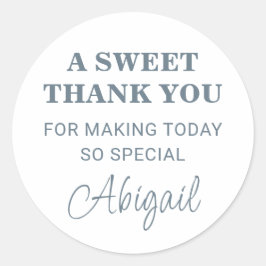 Adesivo Moderno Obrigado Tipografia Minimalista