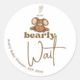 Adesivo Moderno Podemos Ampliar Chá de fraldas De Espera