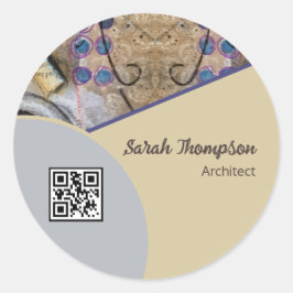 Adesivo Moderno simples com ênfase de Abstrato Logotipo de