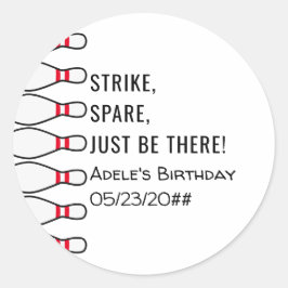 Adesivo Moderno Simples Qualquer Boliche Idade