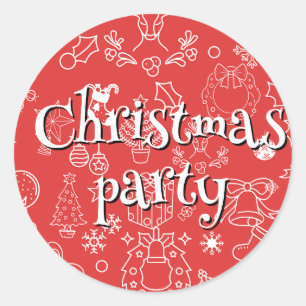 Adesivo moderno Sparkle e Cheer: festa de Natal