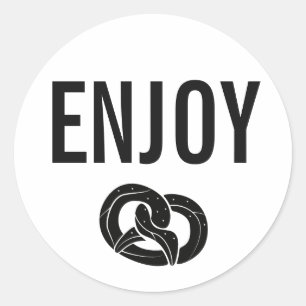 Adesivo Modernos simples apreciam o partido do pretzel