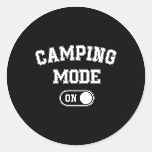Adesivo Modo Acampamento Ligado Presente Divertido para Ca