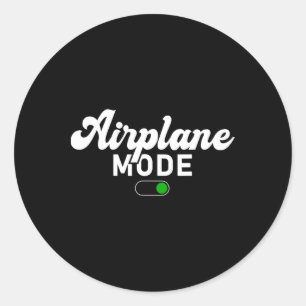 Adesivo Modo Avião Ligado Férias de Verão Divertidas