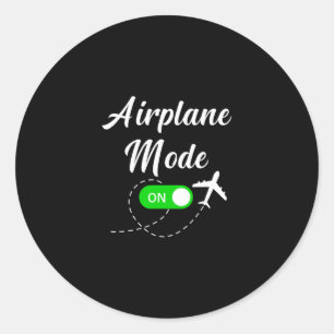 Adesivo Modo Avião Viagem Engraçada Piloto Avião Férias