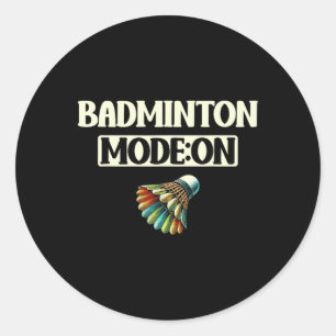 Adesivo Modo Badminton No Shuttle Colorido Divertido