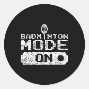 Adesivo Modo Badminton No Treinador Do Jogador De Shuttle 