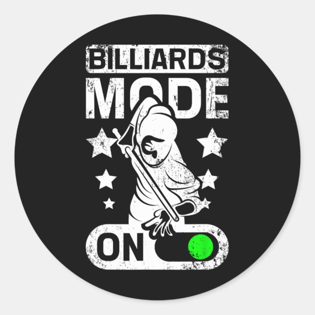 Adesivo Modo Billiards Ativado (Frente)