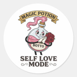 Adesivo Modo de Amor Próprio Botto Poção Mágica Vintage A