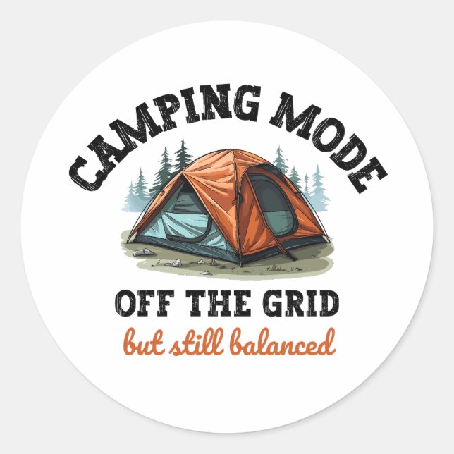 Adesivo Modo de Camping: fora da grade - Presente Contabil (Frente)