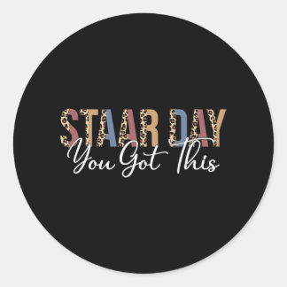 Adesivo Modo de Dia de Estada de Teste no Programa de Test