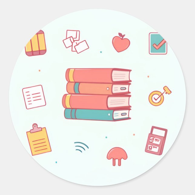 Adesivo Modo de Estudo Ativado - Planner Sticker Pack (Frente)