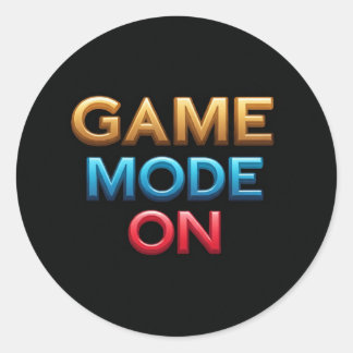 Adesivo Modo de jogo ativado