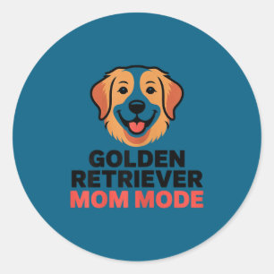 Adesivo Modo de mãe do golden retriever humor amante de cã