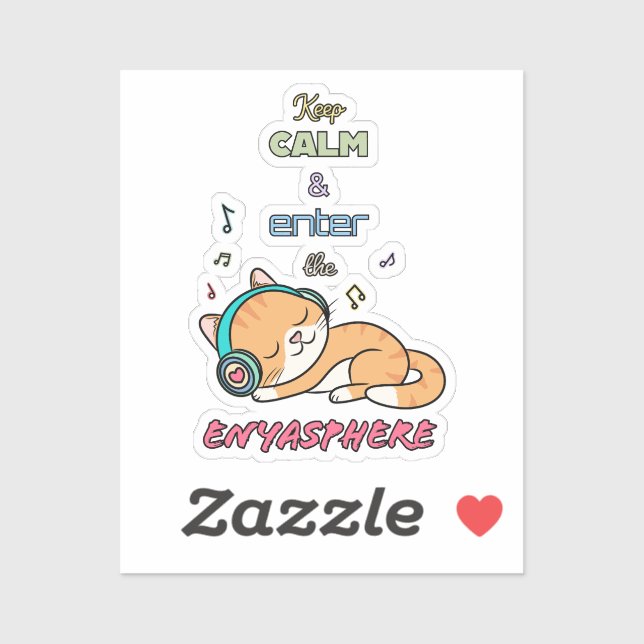 Adesivo Modo de Meowditation | (Folha)