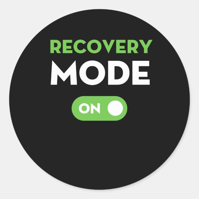 Adesivo Modo De Recuperação Em Obter Bem Oferece Ferimento (Frente)