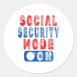 Adesivo Modo de Segurança Social Ativado - Humor Cidadão d