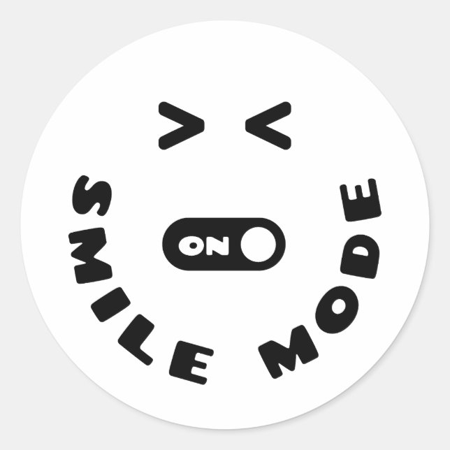 Adesivo Modo de Sorriso Ativado (Frente)