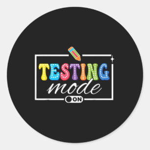 Adesivo Modo De Teste Engraçado No Dia De Teste Do Chá Mot