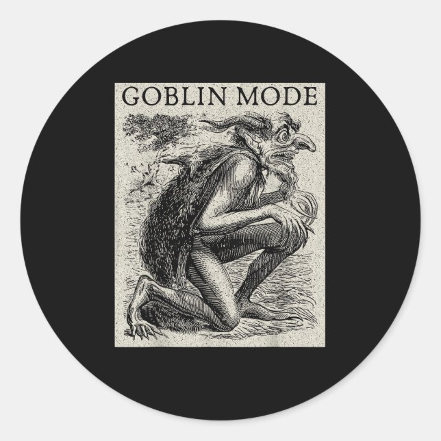 Adesivo Modo Duende Goblincore Fairycore Grunge Medieval (Frente)