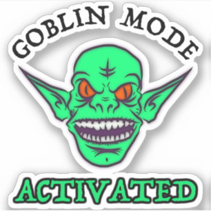 Adesivo Modo Goblin ativado