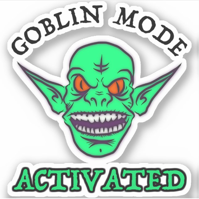 Adesivo Modo Goblin ativado (Frente)