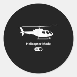 Adesivo Modo Helicóptero Ligado - Desenho De Aviação De Av