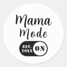 Modo Mamãe LIGADO, Decalque de Mãe Personalizado A