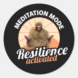 Adesivo Modo Meditação Bigfoot Resiliência Ativada