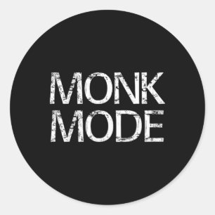 Adesivo Modo Monge Meditação Yoga Novidade
