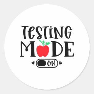 Adesivo Modo No Último Dia Do Professor No Dia Do Teste Es