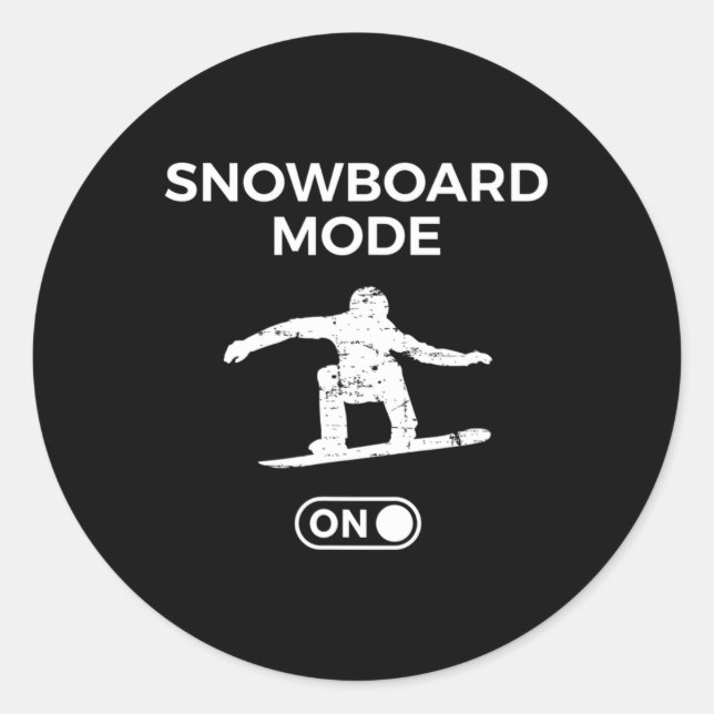Adesivo Modo Snowboard No Snowboard Quote Snowboarder S (Frente)