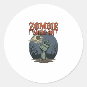 Adesivo Modo Zumbi Halloween Mão Lua Cemitério_1