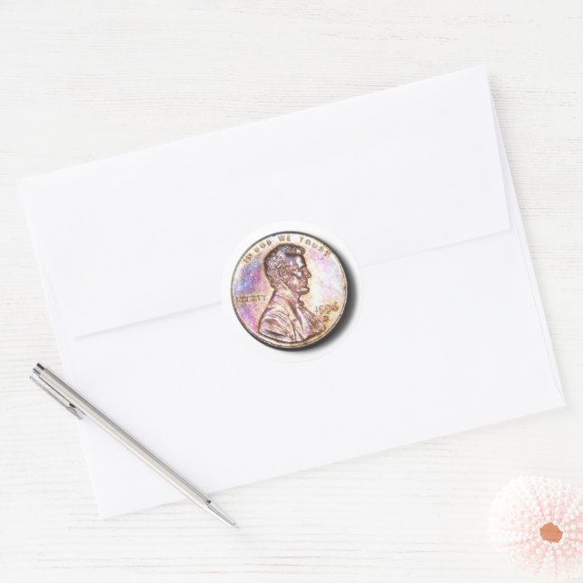 Adesivo Moeda Americana Penny (Envelope)