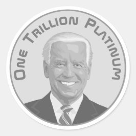 Adesivo Moeda de Platina de Trilhão Dólar