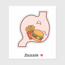 Adesivo MOG MOG Stomach – Kawaii Burger & Fries
