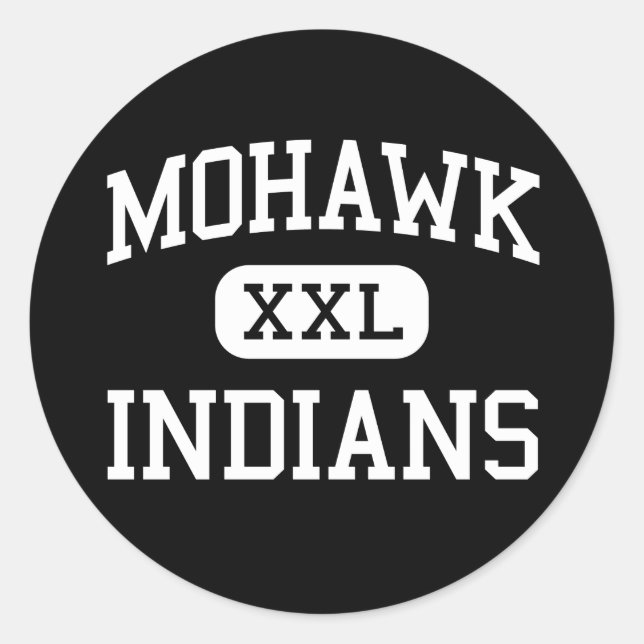 Adesivo Mohawk - Índios - Segundo grau - Marcola Oregon (Frente)