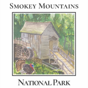 Adesivo Moinho de Cades Cove, Parque Nacional Smokey Mount