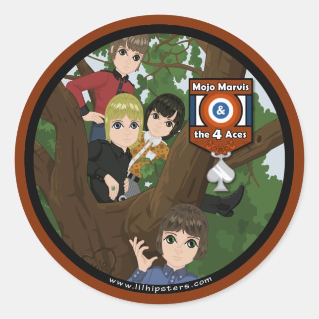 Adesivo Mojo Marvis e os 4 aces (Frente)