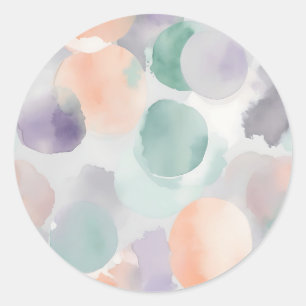 Adesivo Molas de Aquarela de Pastel Suave